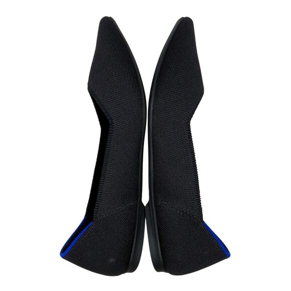 Rothy's The Point II Black Flats Pointed Toe In Love Insole Ballet Flats 6.5 - Picture 4 of 13